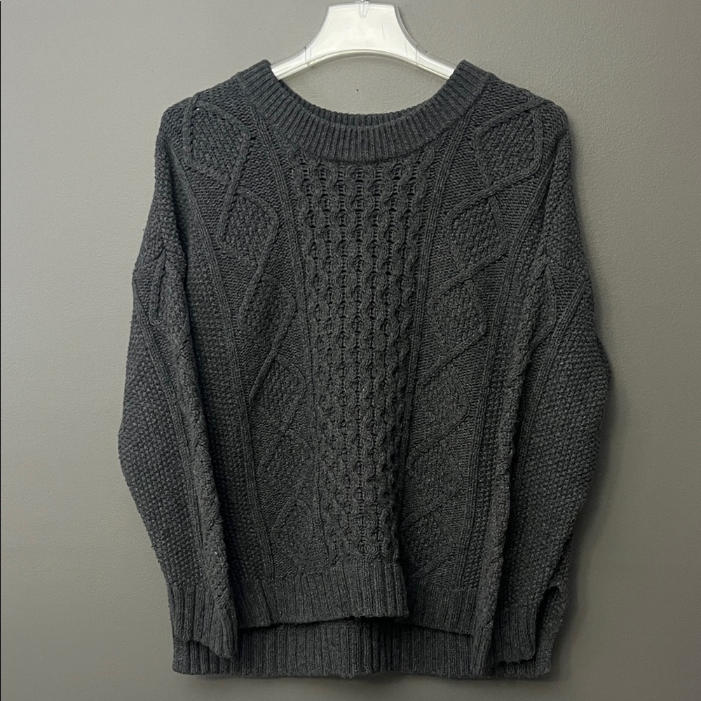 Madewell Charcoal Knit Sweater - Size L